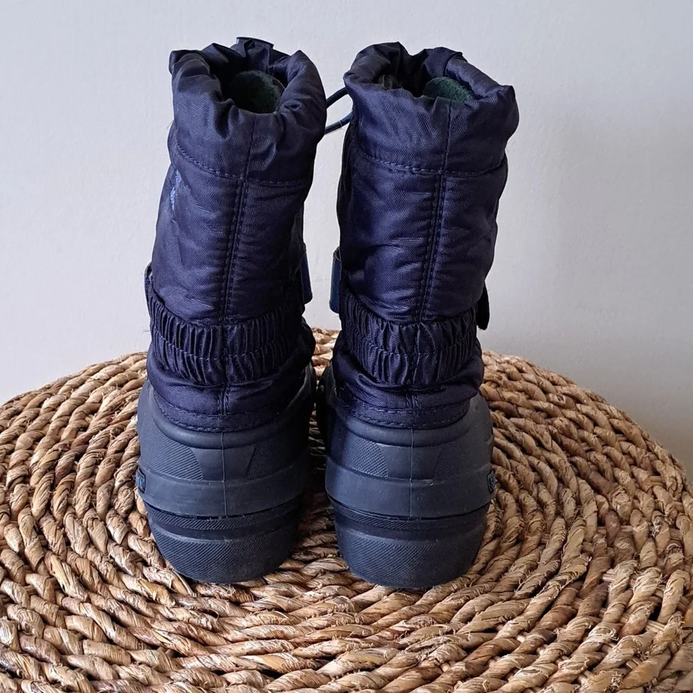 Sorel Youth Snow‎ Flurry Navy/Black Winter Waterproof/Insulated Boots 11